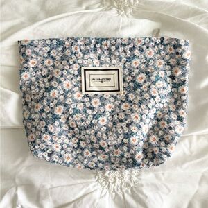 Blue Floral Toiletry Bag